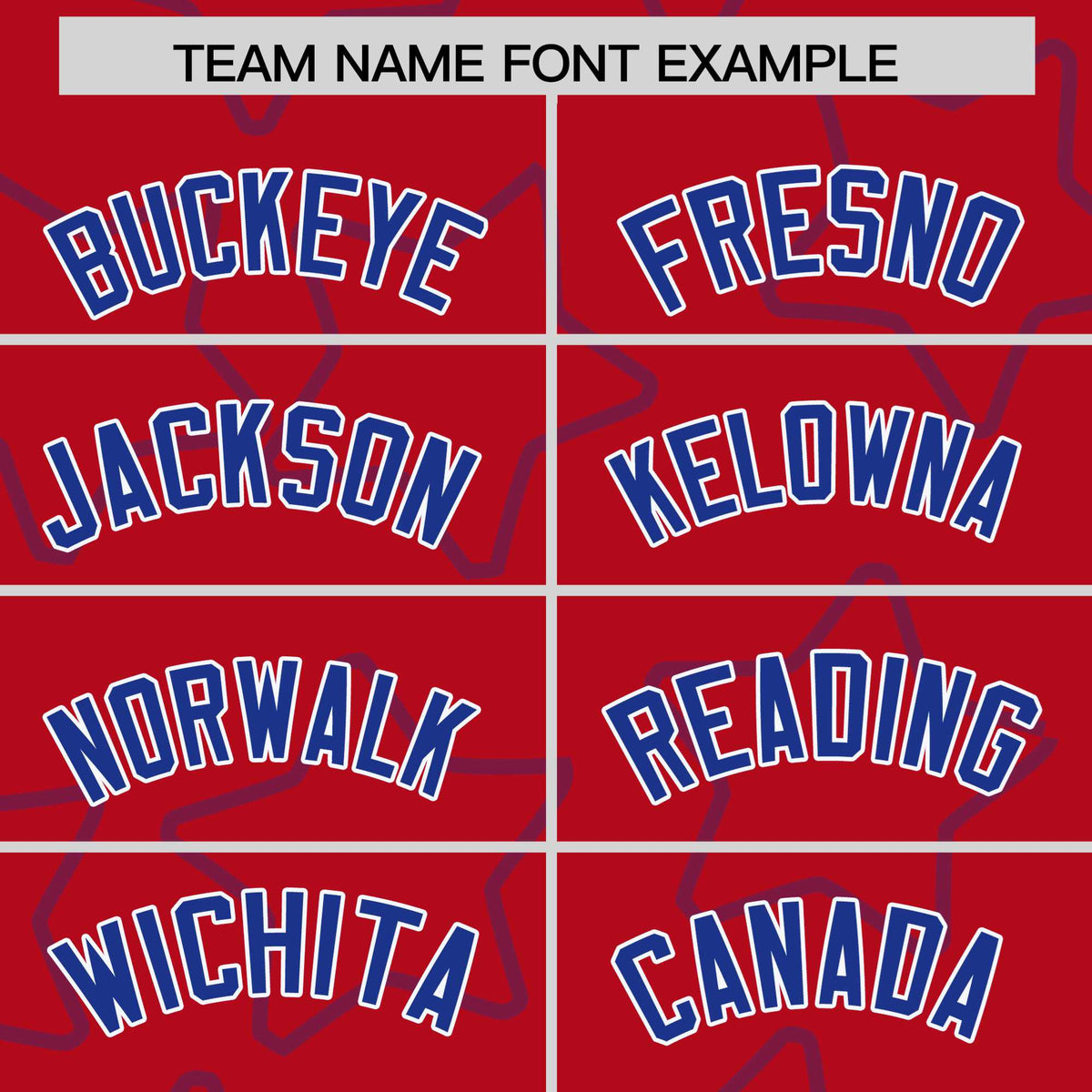 Custom Red Royal Blue-White Varsity Full-Snap Star Pattern Letterman Baseball Jacket