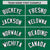 Custom Kelly Green White-Black Varsity Full-Snap Star Pattern Letterman Baseball Jacket