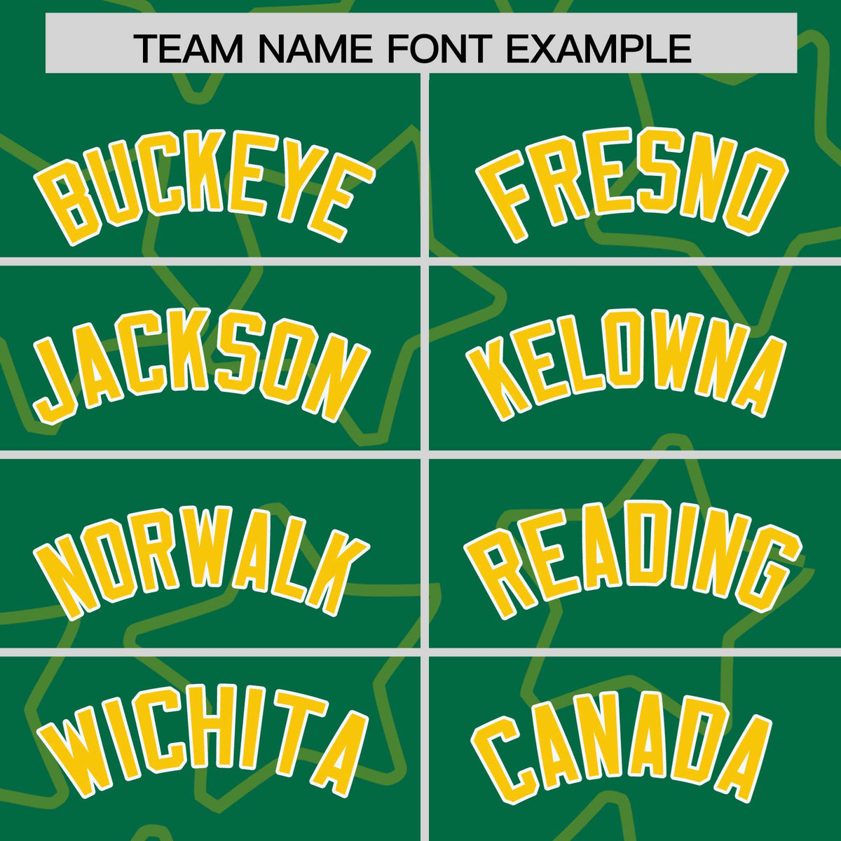 Custom Kelly Green Gold-White Varsity Full-Snap Star Pattern Letterman Baseball Jacket