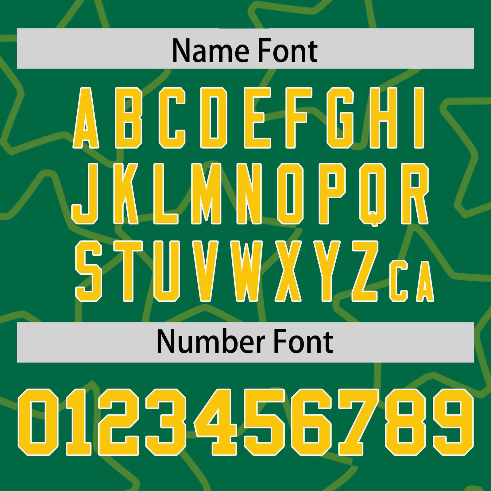 Custom Kelly Green Gold-White Varsity Full-Snap Star Pattern Letterman Baseball Jacket