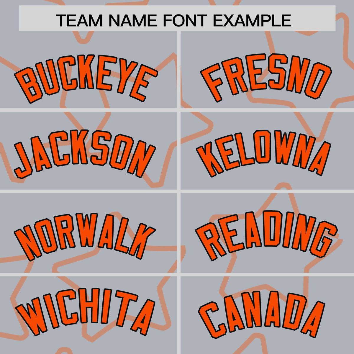 Custom Gray Orange-Black Varsity Full-Snap Star Pattern Letterman Baseball Jacket