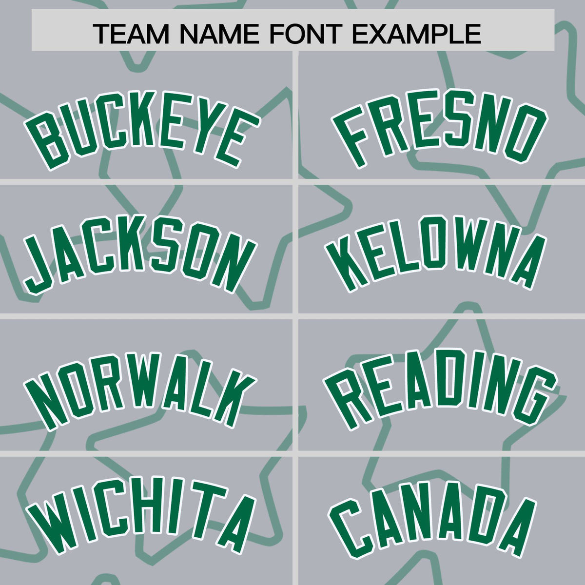 Custom Gray Kelly Green-White Varsity Full-Snap Star Pattern Letterman Baseball Jacket