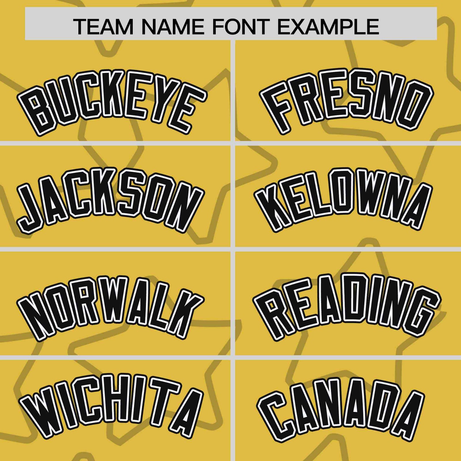 Custom Old Gold Black-White Varsity Full-Snap Star Pattern Letterman Baseball Jacket