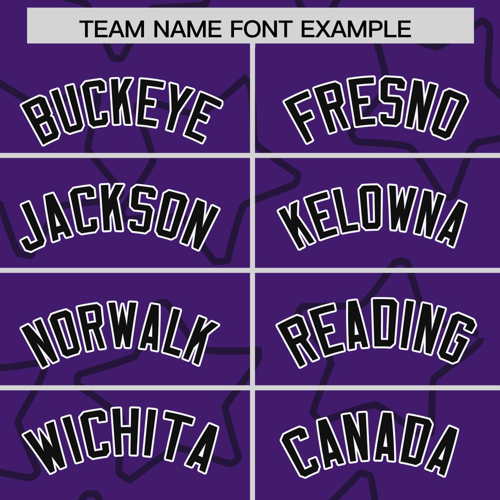 Custom Purple Black-White Varsity Full-Snap Star Pattern Letterman Baseball Jacket