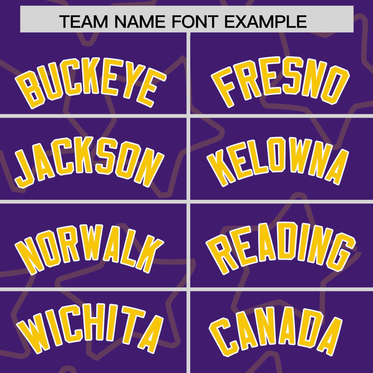 Custom Purple Gold-White Varsity Full-Snap Star Pattern Letterman Baseball Jacket