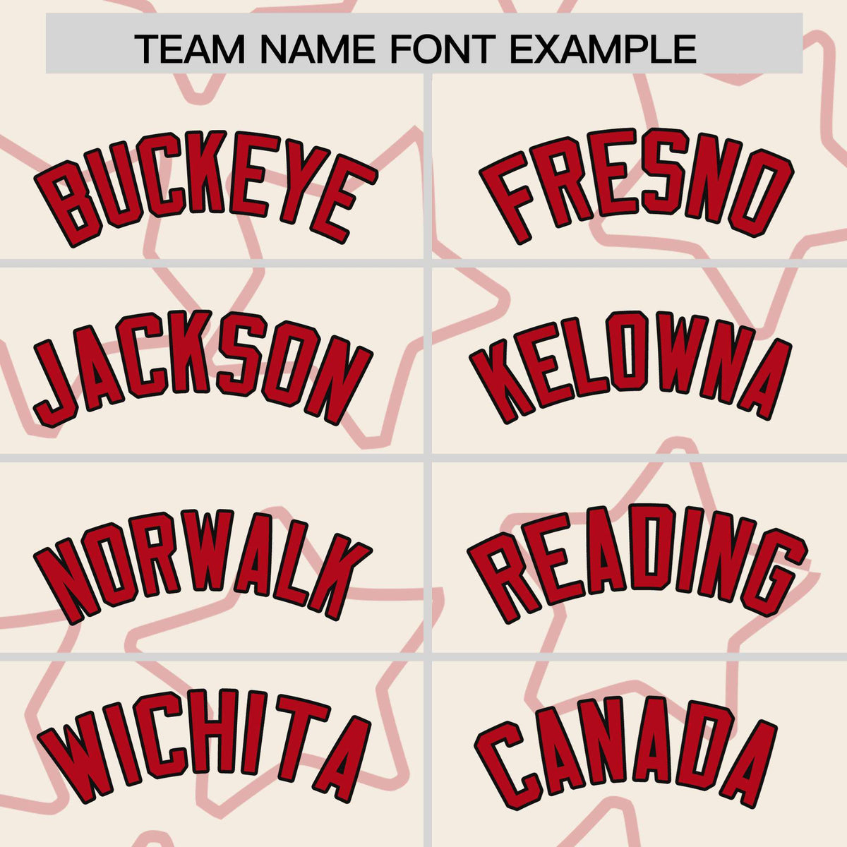 Custom Cream Red-Black Varsity Full-Snap Star Pattern Letterman Baseball Jacket