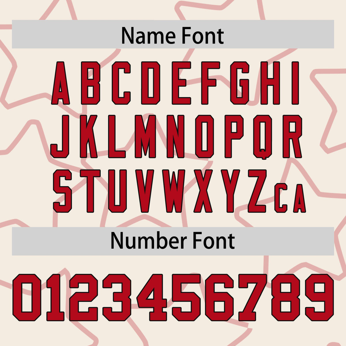 Custom Cream Red-Black Varsity Full-Snap Star Pattern Letterman Baseball Jacket