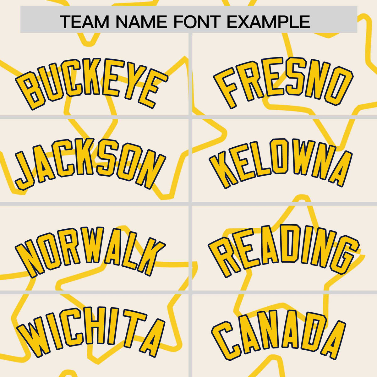 Custom Cream Gold-Navy Varsity Full-Snap Star Pattern Letterman Baseball Jacket