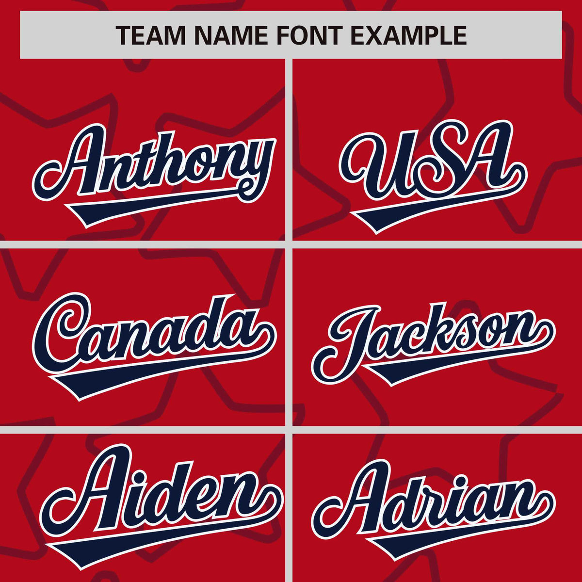 Custom Red Navy Varsity Full-Snap Star Pattern Letterman Baseball Jacket