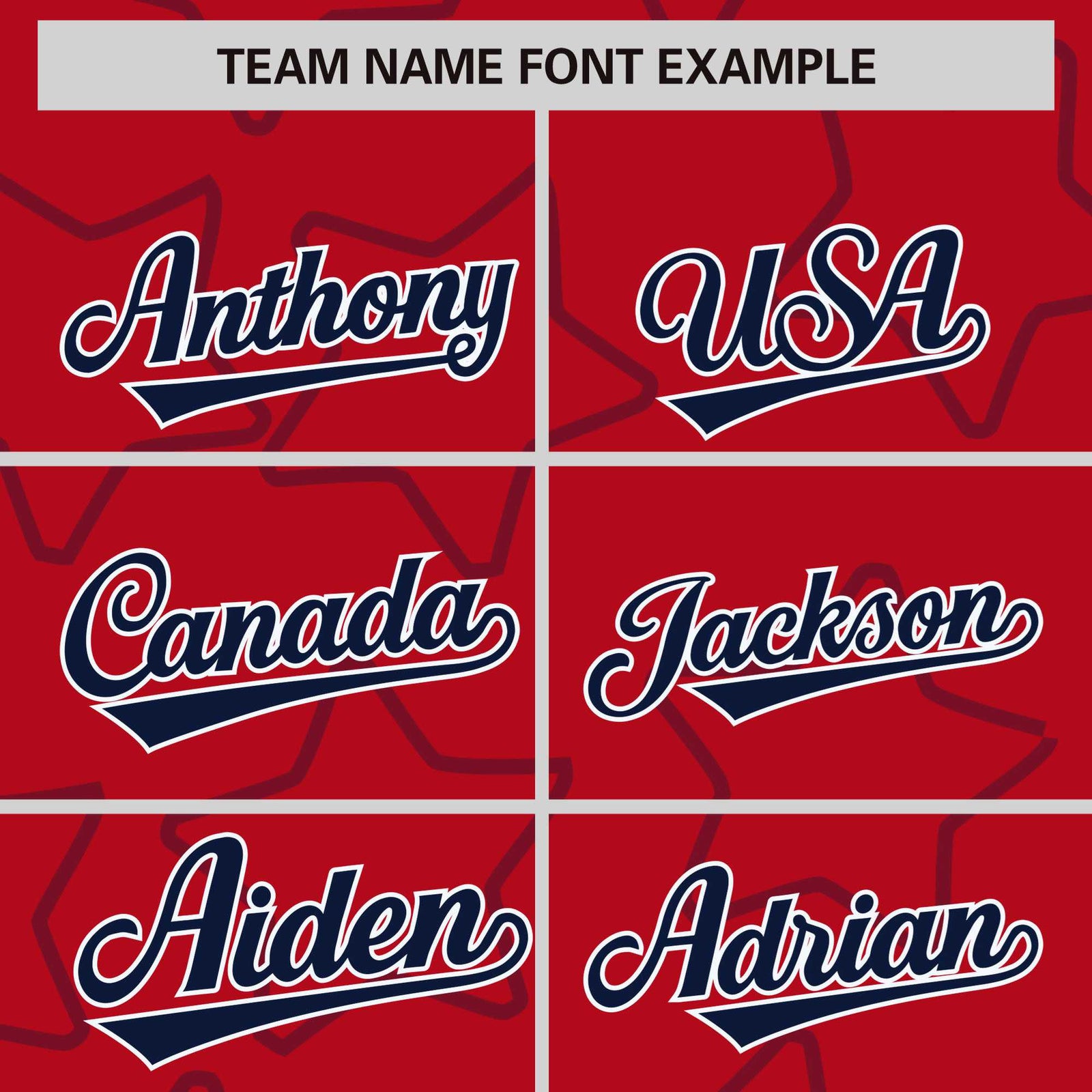 Custom Red Navy Varsity Full-Snap Star Pattern Letterman Baseball Jacket