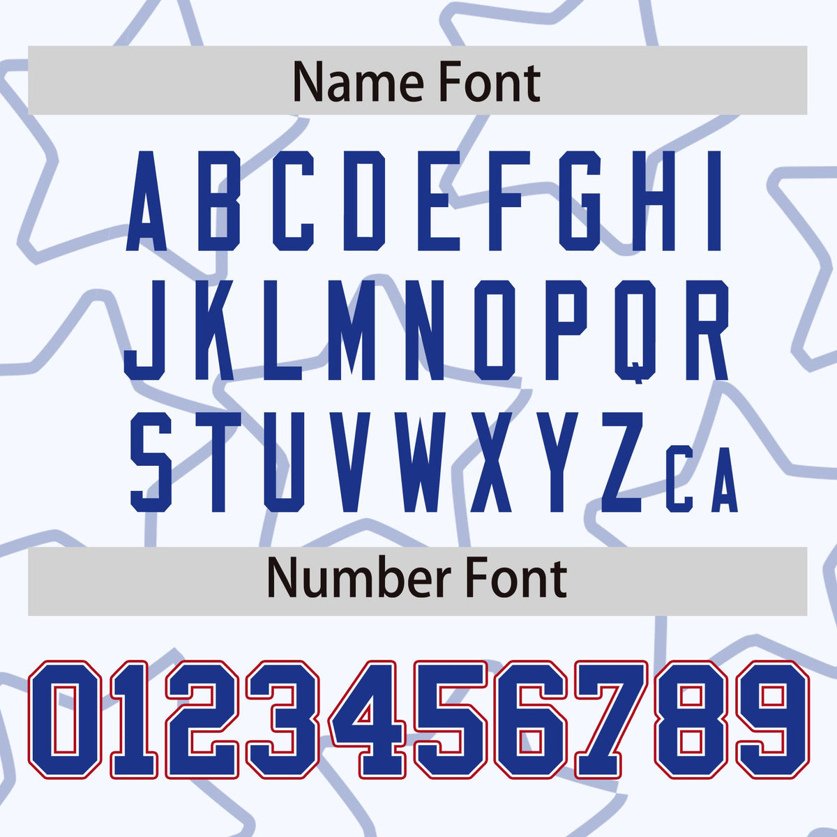 Custom White Royal Blue-Royal Blue Varsity Full-Snap Star Pattern Letterman Baseball Jacket