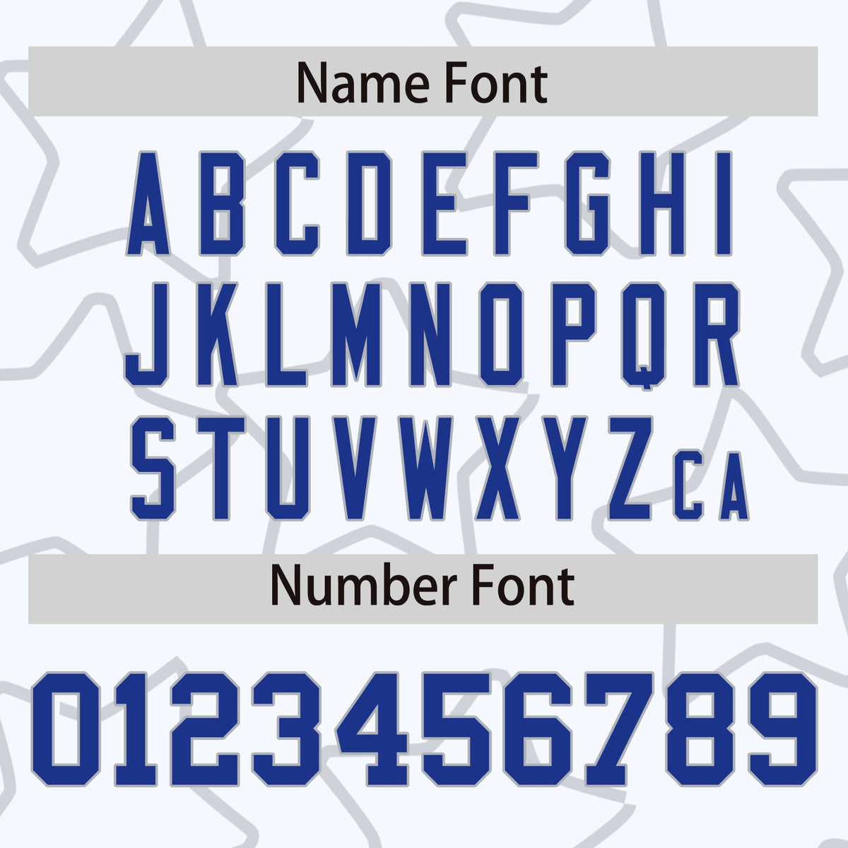 Custom White Royal Blue-Gray Varsity Full-Snap Star Pattern Letterman Baseball Jacket