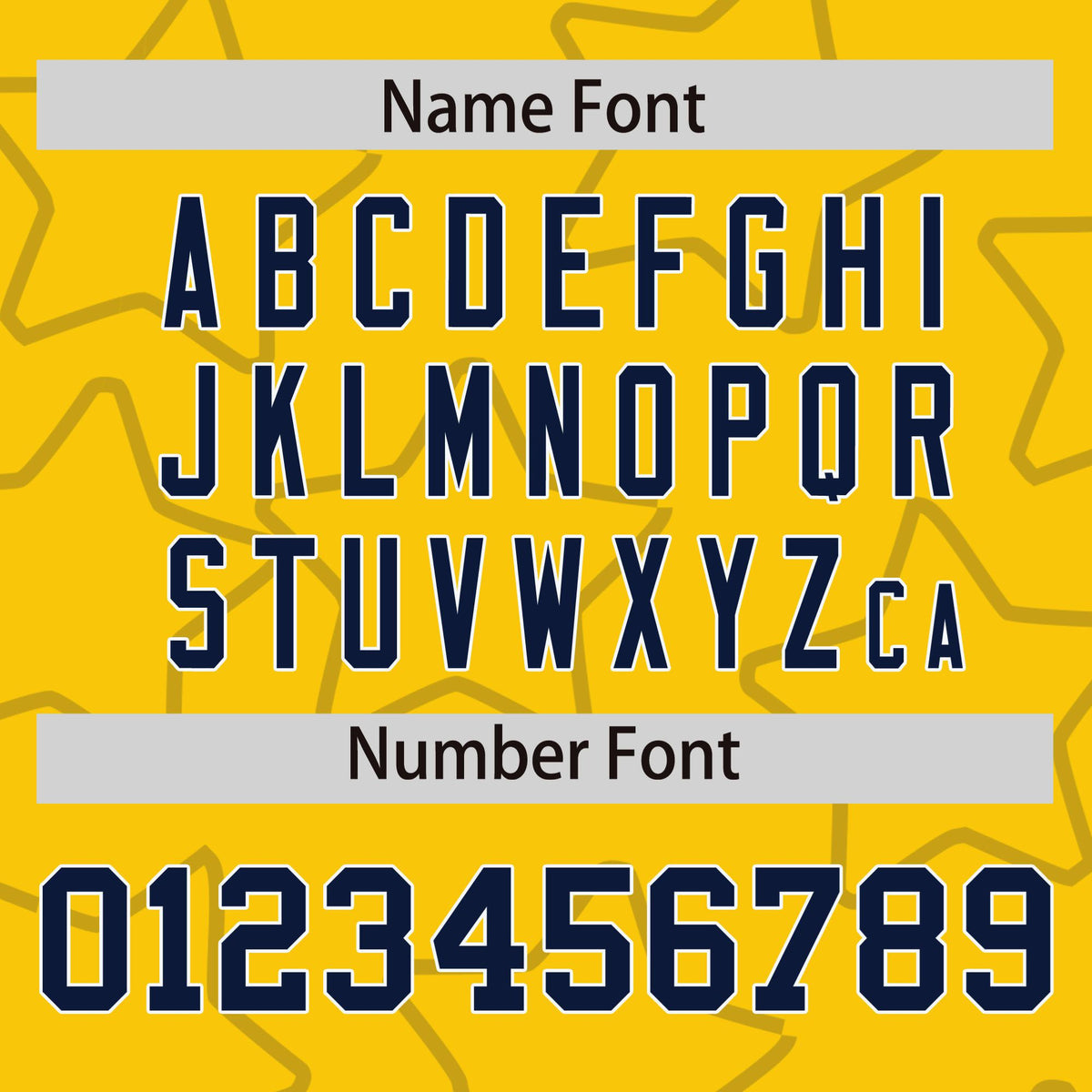 Custom Gold Navy-White Varsity Full-Snap Star Pattern Letterman Baseball Jacket