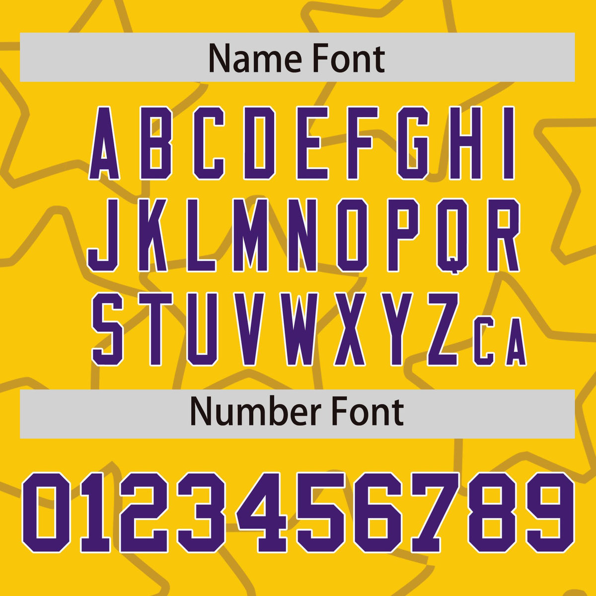 Custom Gold Purple-White Varsity Full-Snap Star Pattern Letterman Baseball Jacket