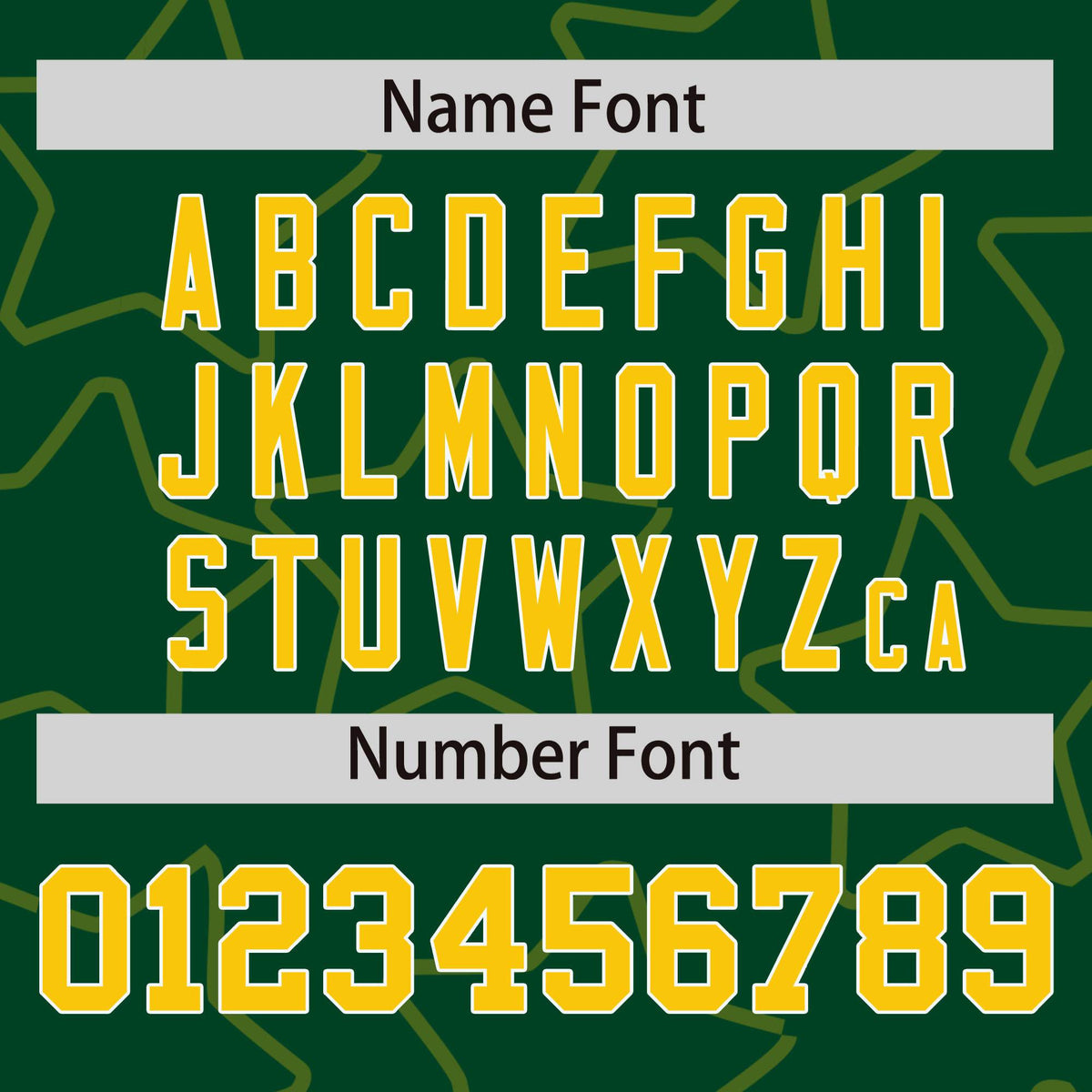 Custom Green Gold-White Varsity Full-Snap Star Pattern Letterman Baseball Jacket