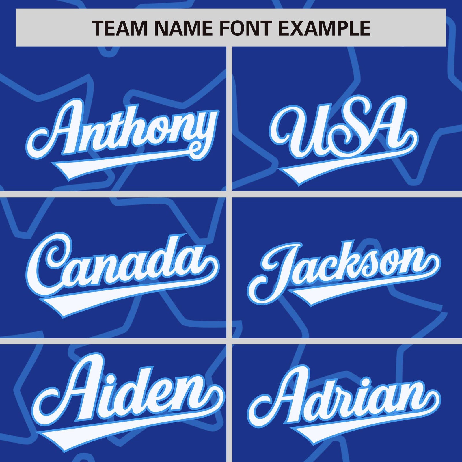 Custom Royal Blue White-Powder Blue Varsity Full-Snap Star Pattern Letterman Baseball Jacket