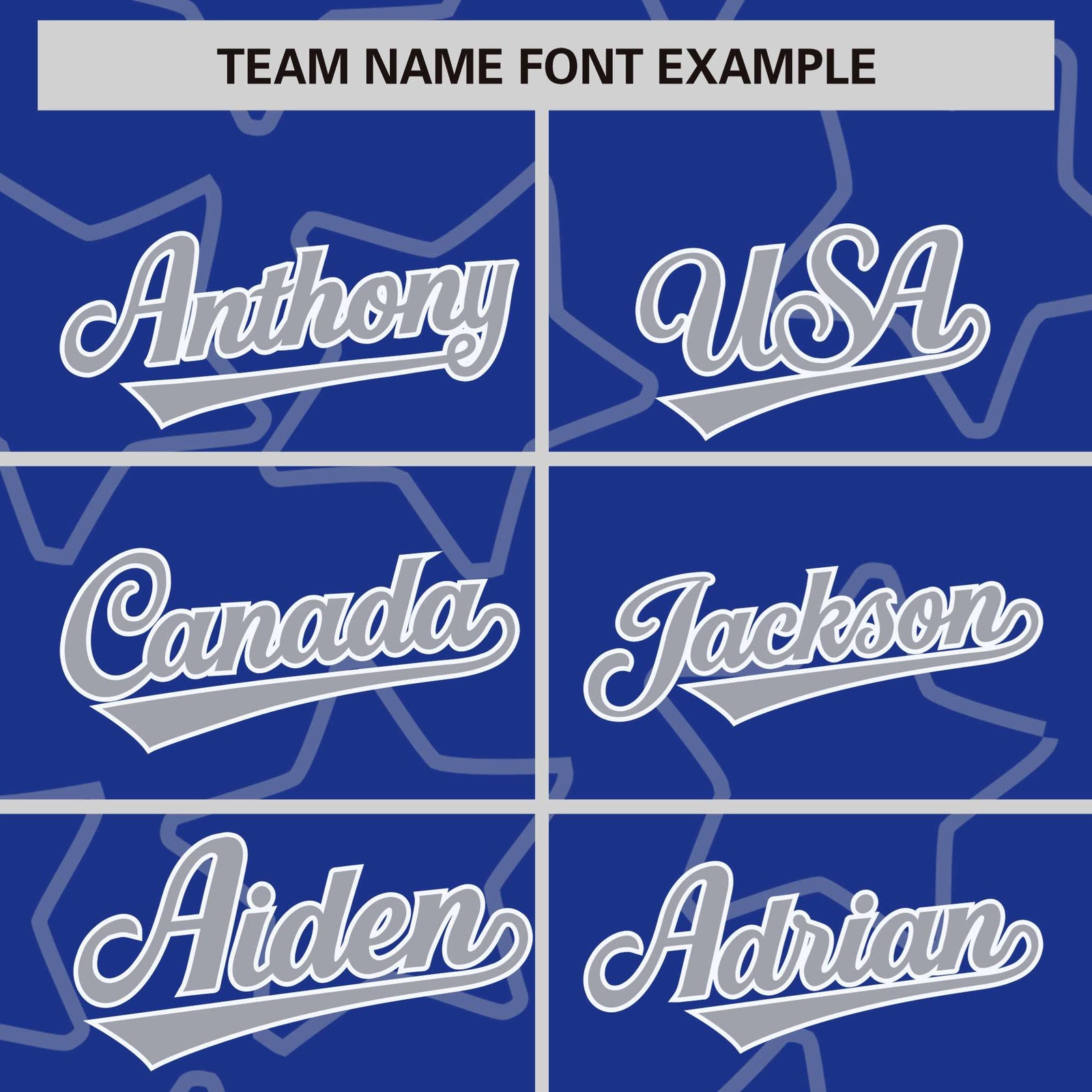 Custom Royal Blue Gray-White Varsity Full-Snap Star Pattern Letterman Baseball Jacket