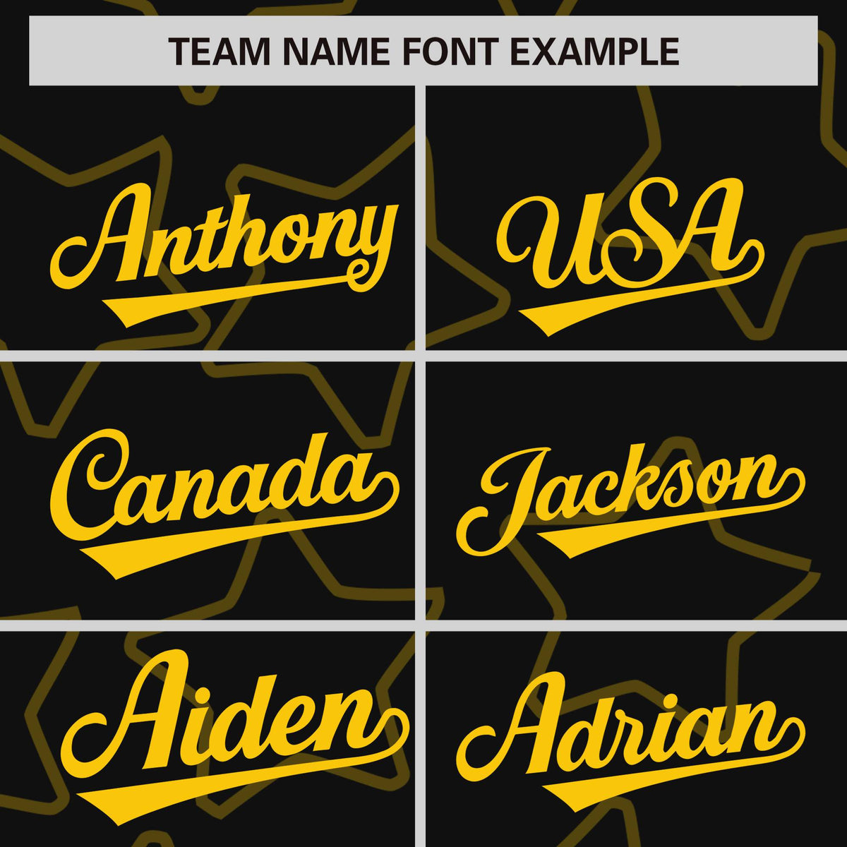 Custom Black Gold Varsity Full-Snap Star Pattern Letterman Baseball Jacket