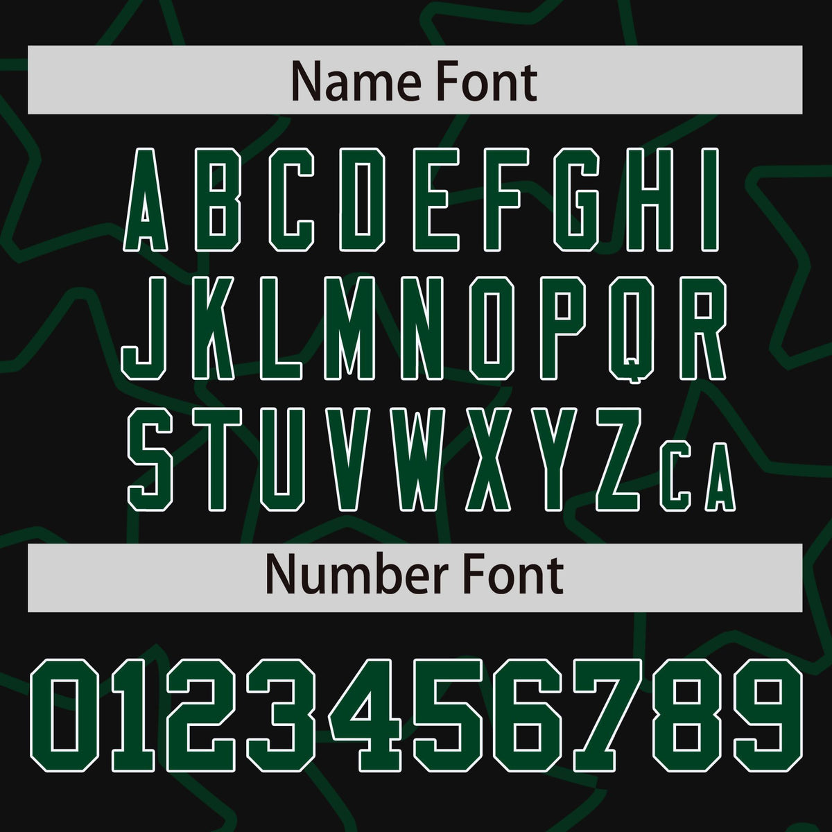 Custom Black Green-White Varsity Full-Snap Star Pattern Letterman Baseball Jacket