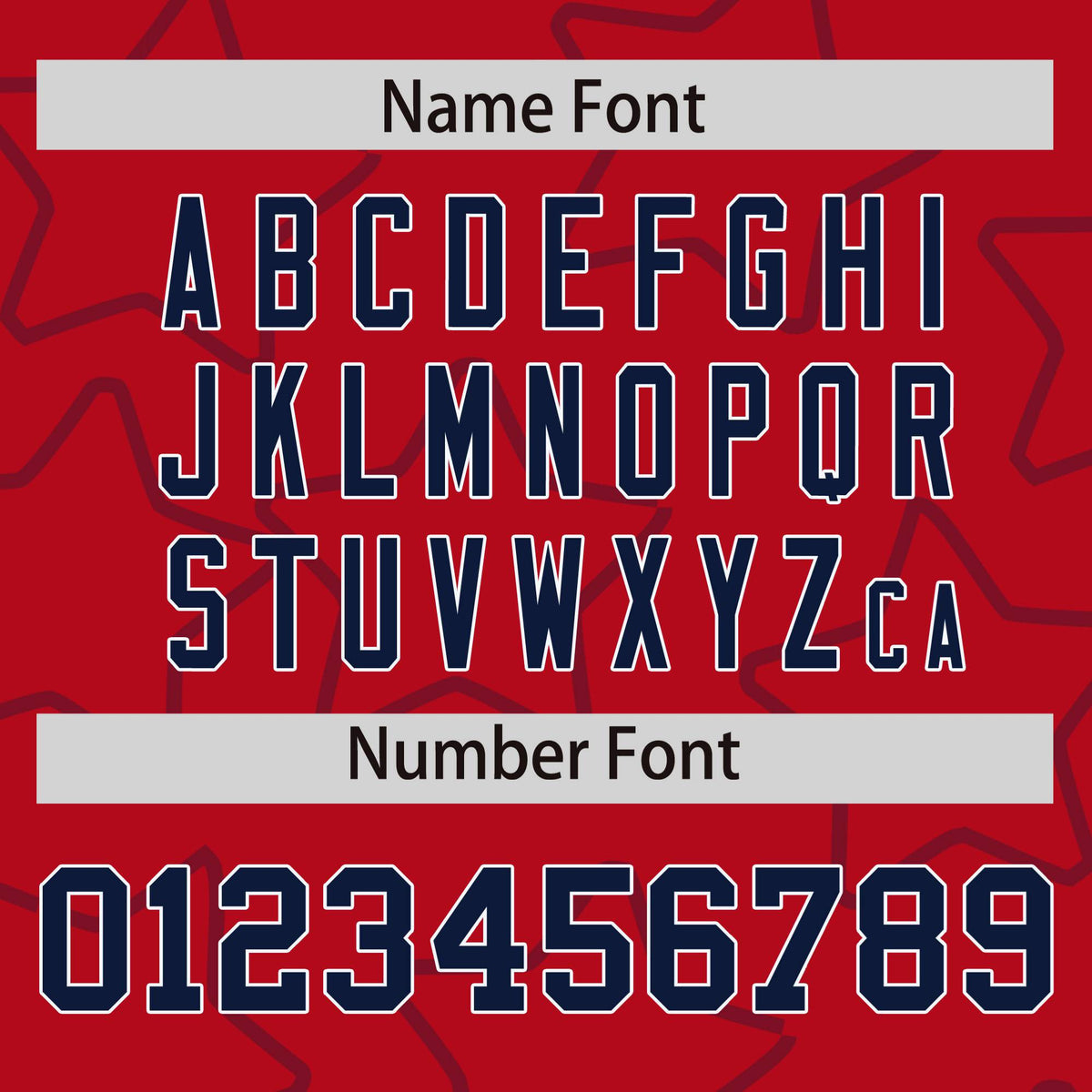 Custom Red Navy-White Varsity Full-Snap Star Pattern Letterman Baseball Jacket