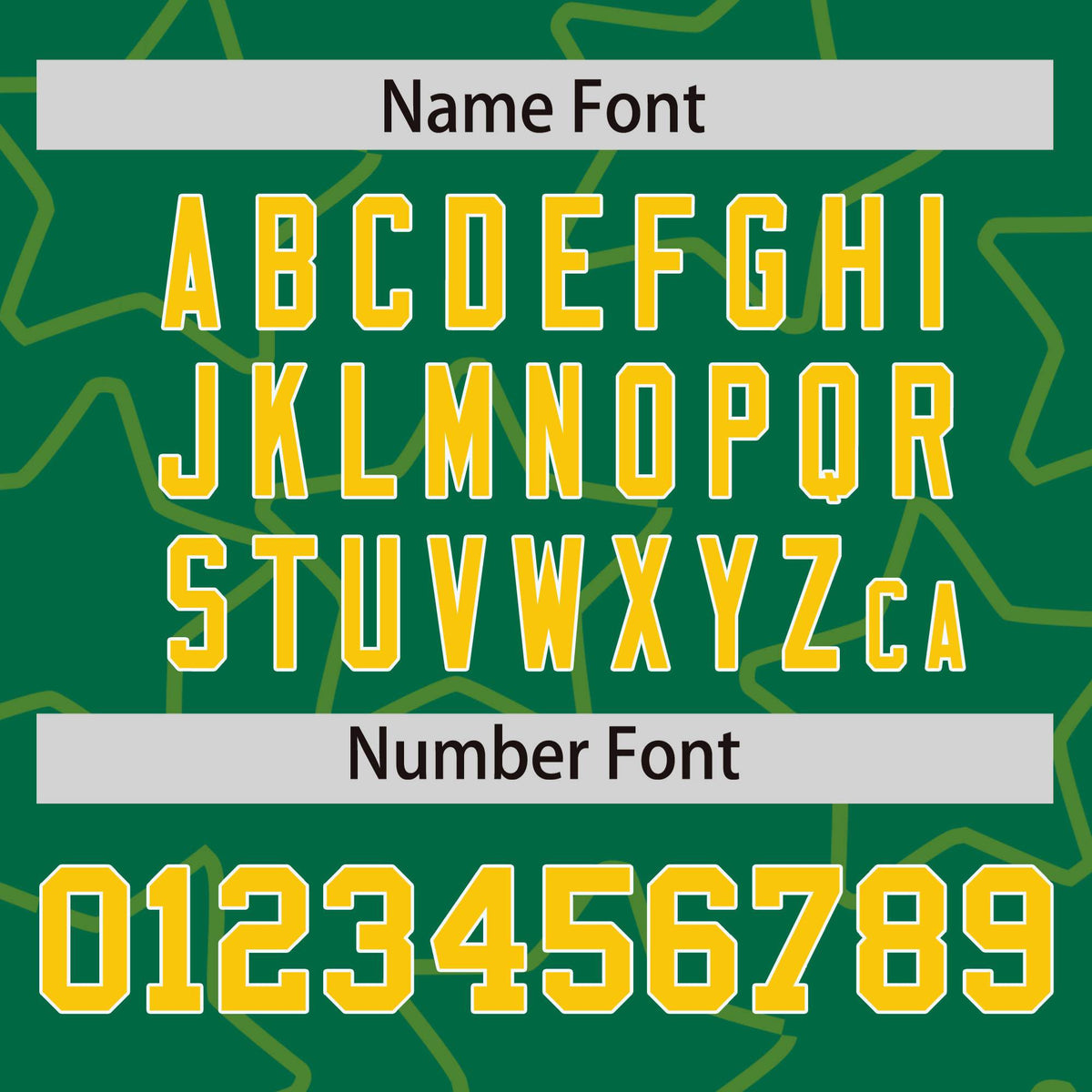 Custom Kelly Green Gold-White Varsity Full-Snap Star Pattern Letterman Baseball Jacket