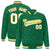 Custom Kelly Green White-Gold Varsity Full-Snap Star Pattern Letterman Baseball Jacket