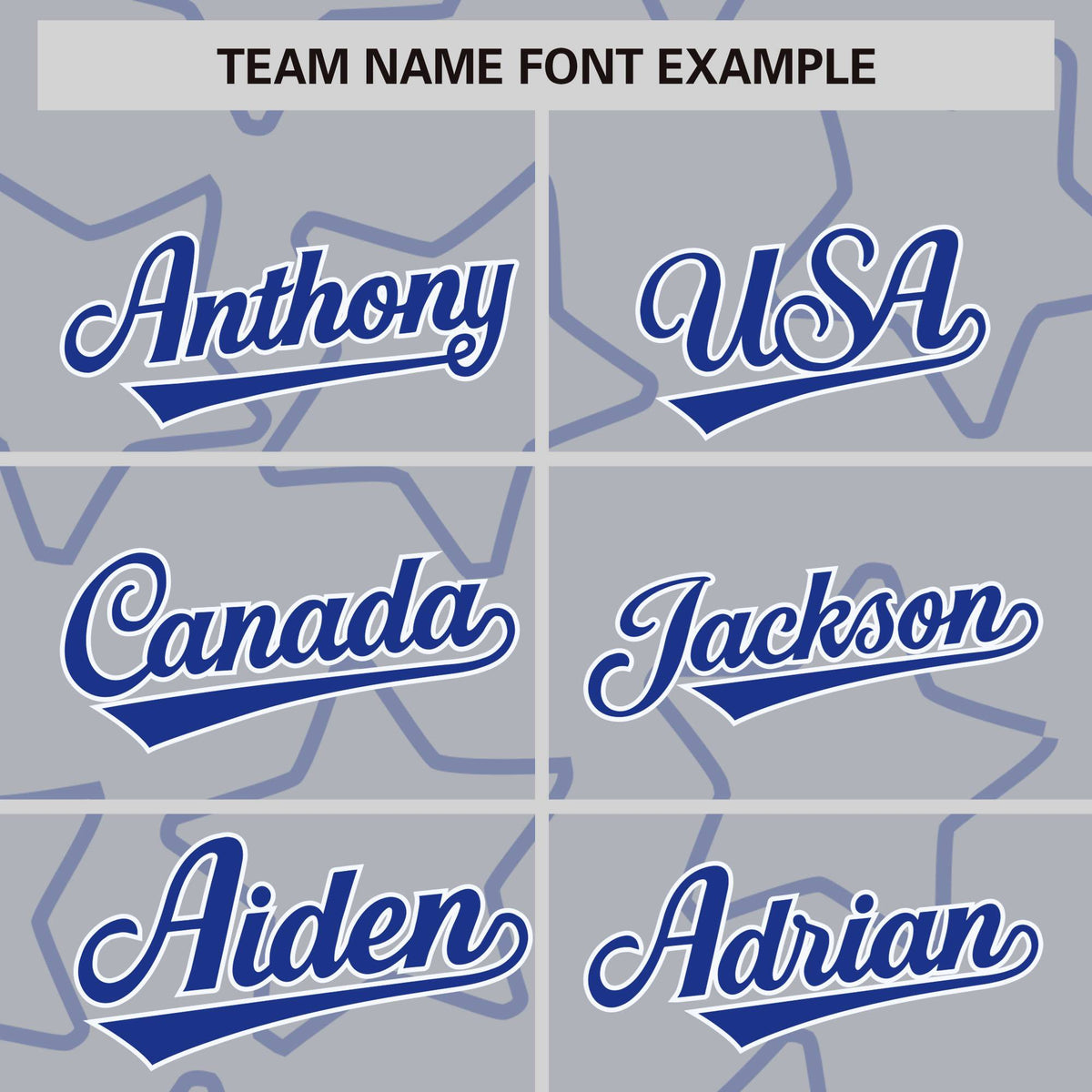 Custom Gray Royal Blue-White Varsity Full-Snap Star Pattern Letterman Baseball Jacket