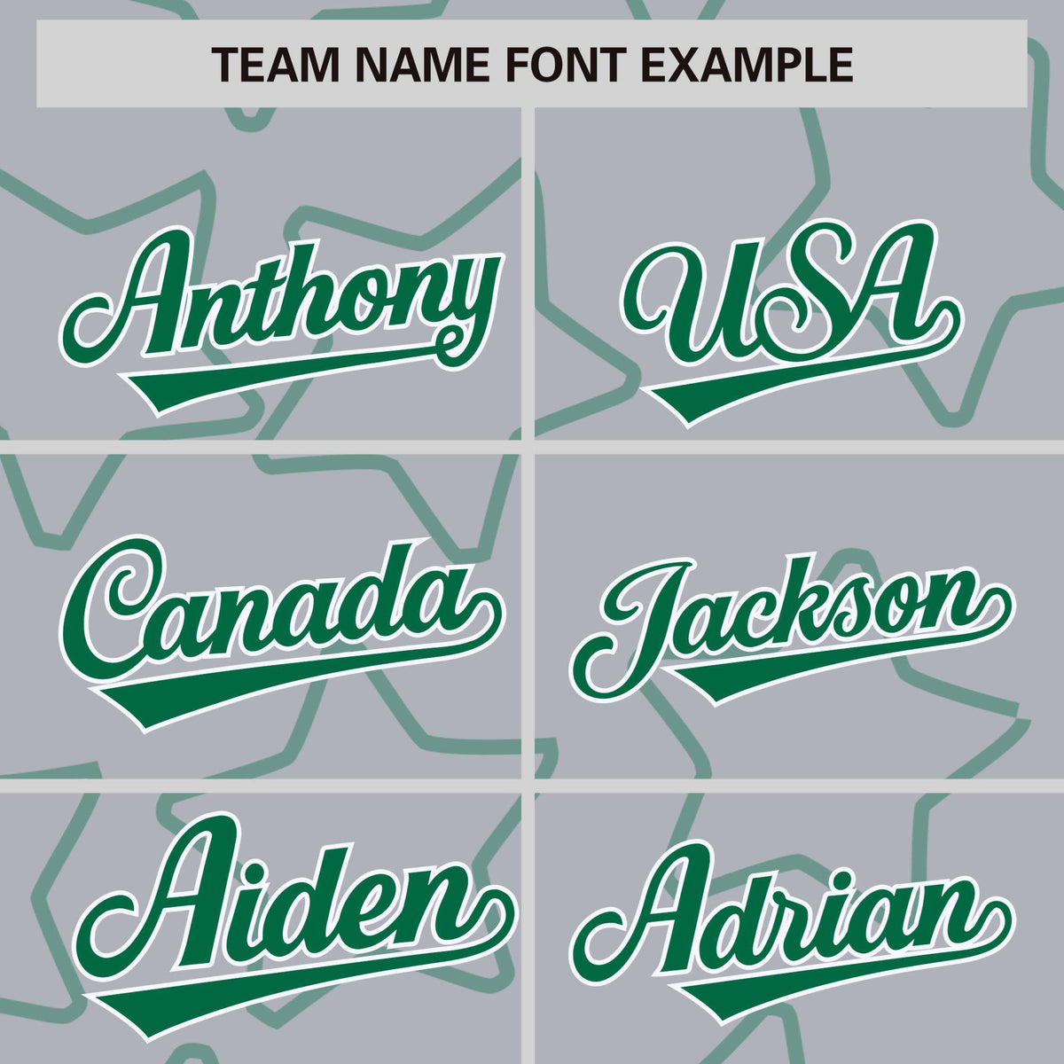 Custom Gray Kelly Green-White Varsity Full-Snap Star Pattern Letterman Baseball Jacket