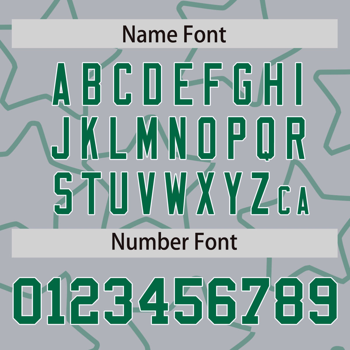 Custom Gray Kelly Green-White Varsity Full-Snap Star Pattern Letterman Baseball Jacket