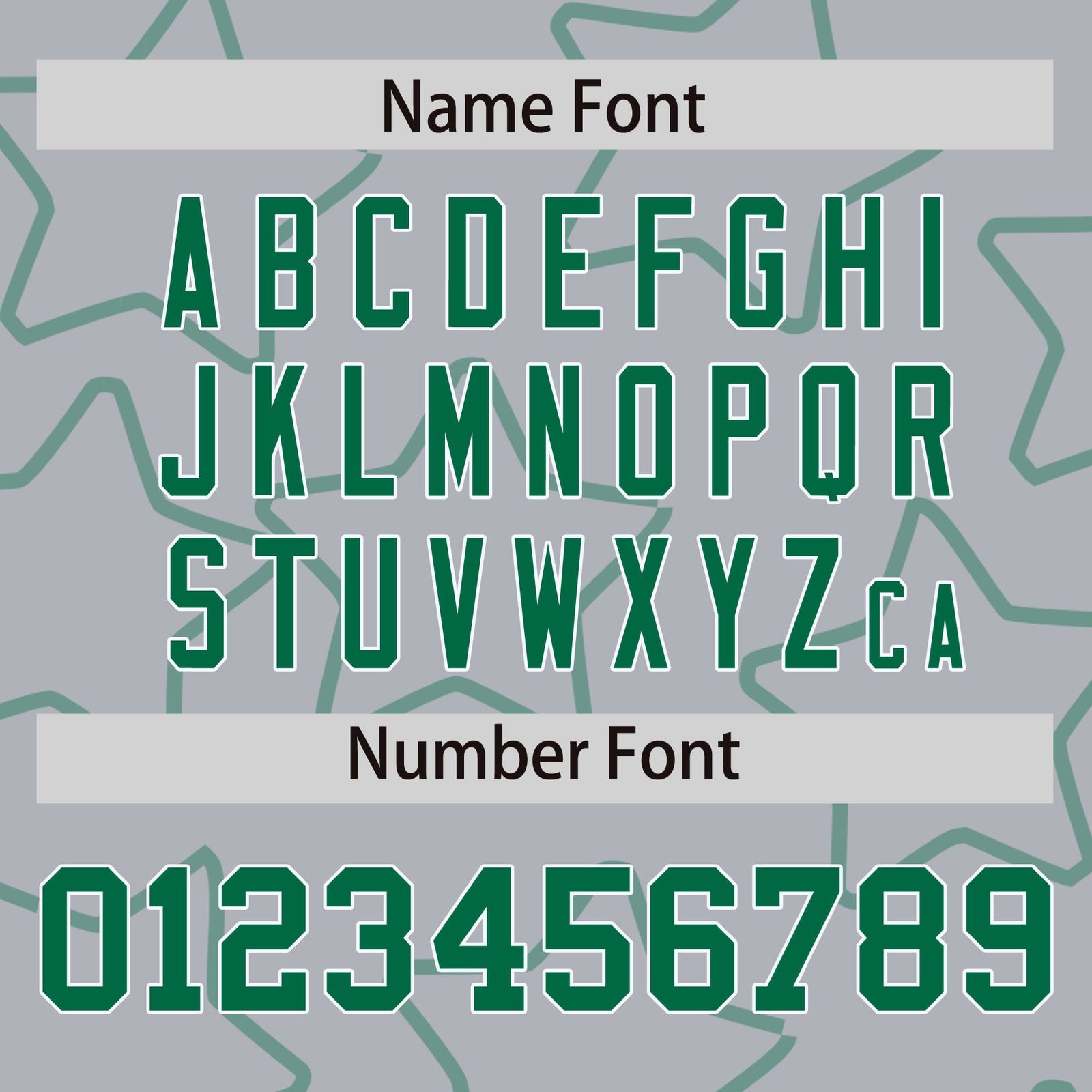 Custom Gray Kelly Green-White Varsity Full-Snap Star Pattern Letterman Baseball Jacket