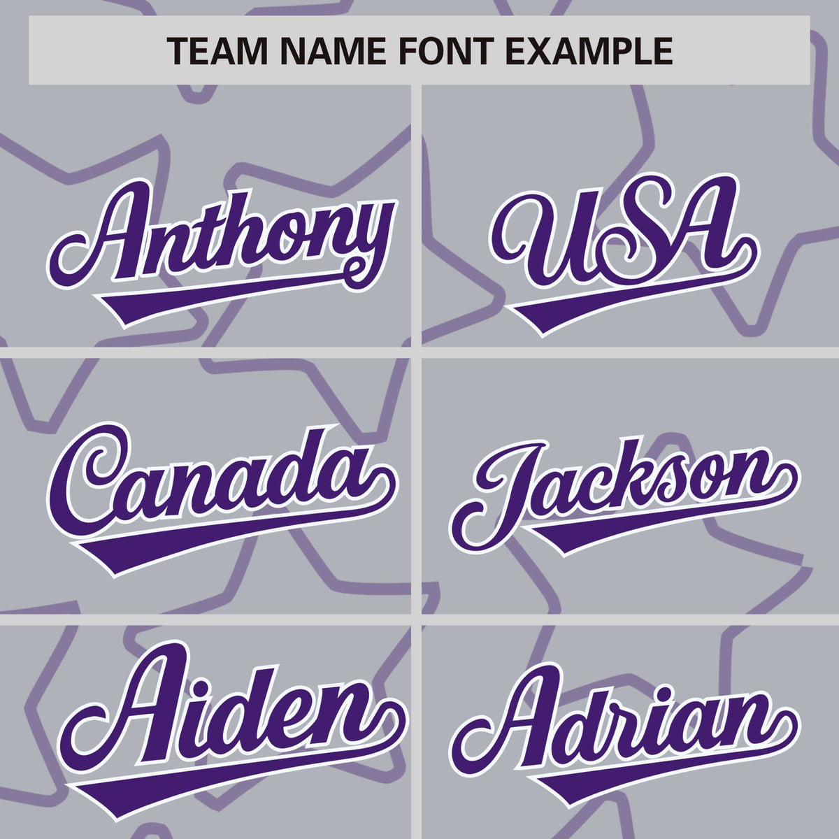 Custom Gray Purple-White Varsity Full-Snap Star Pattern Letterman Baseball Jacket