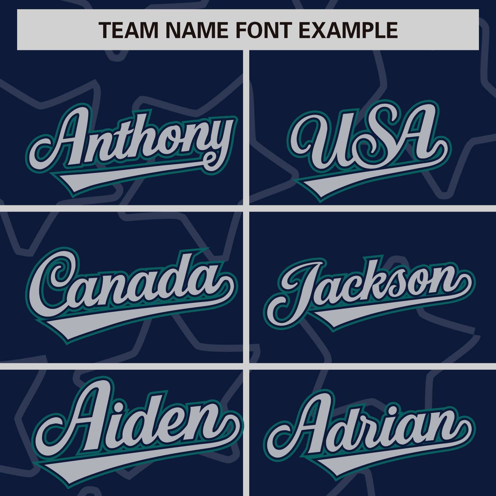 Custom Navy Gray-Teal Varsity Full-Snap Star Pattern Letterman Baseball Jacket