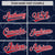 Custom Navy Red-White Varsity Full-Snap Star Pattern Letterman Baseball Jacket