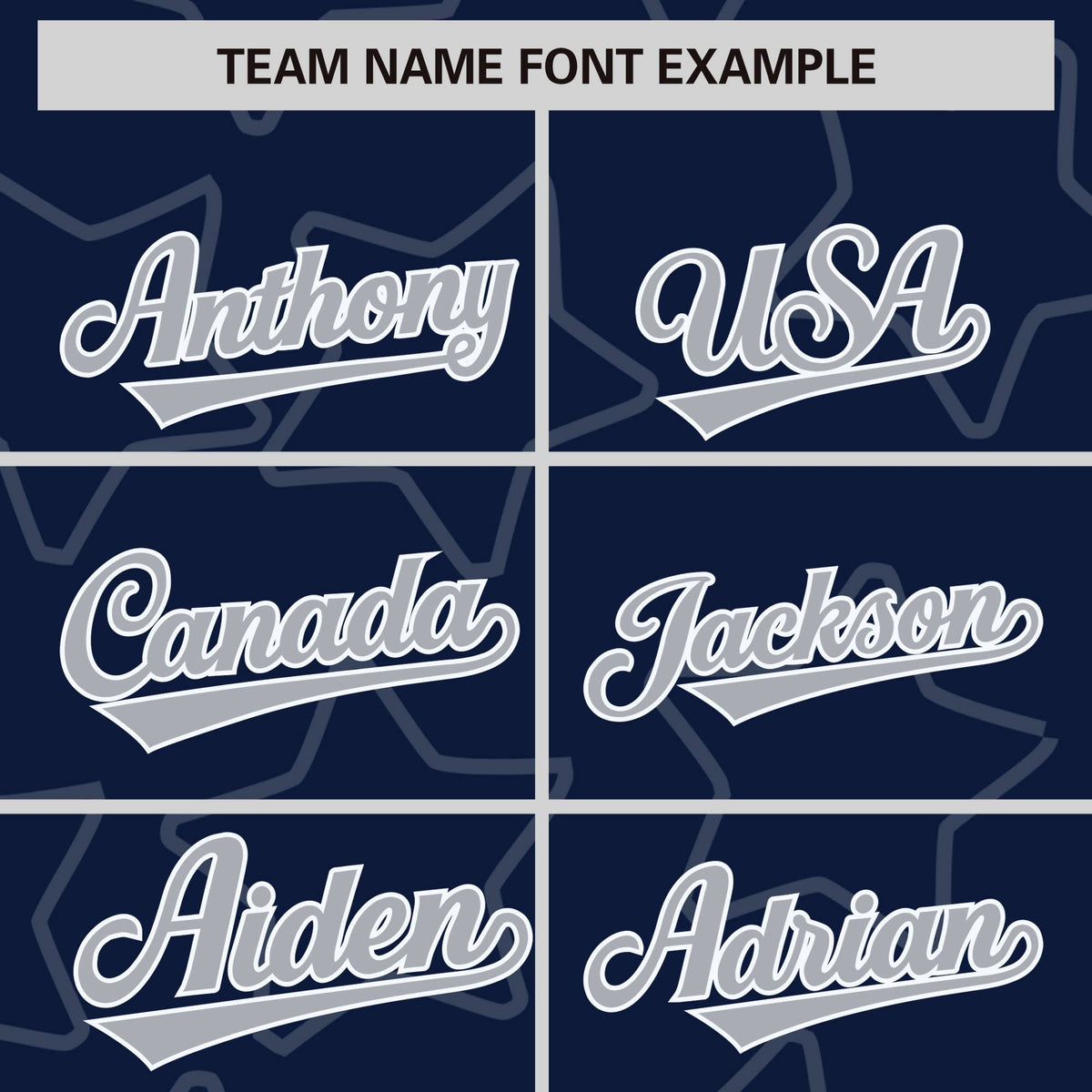 Custom Navy Gray-White Varsity Full-Snap Star Pattern Letterman Baseball Jacket