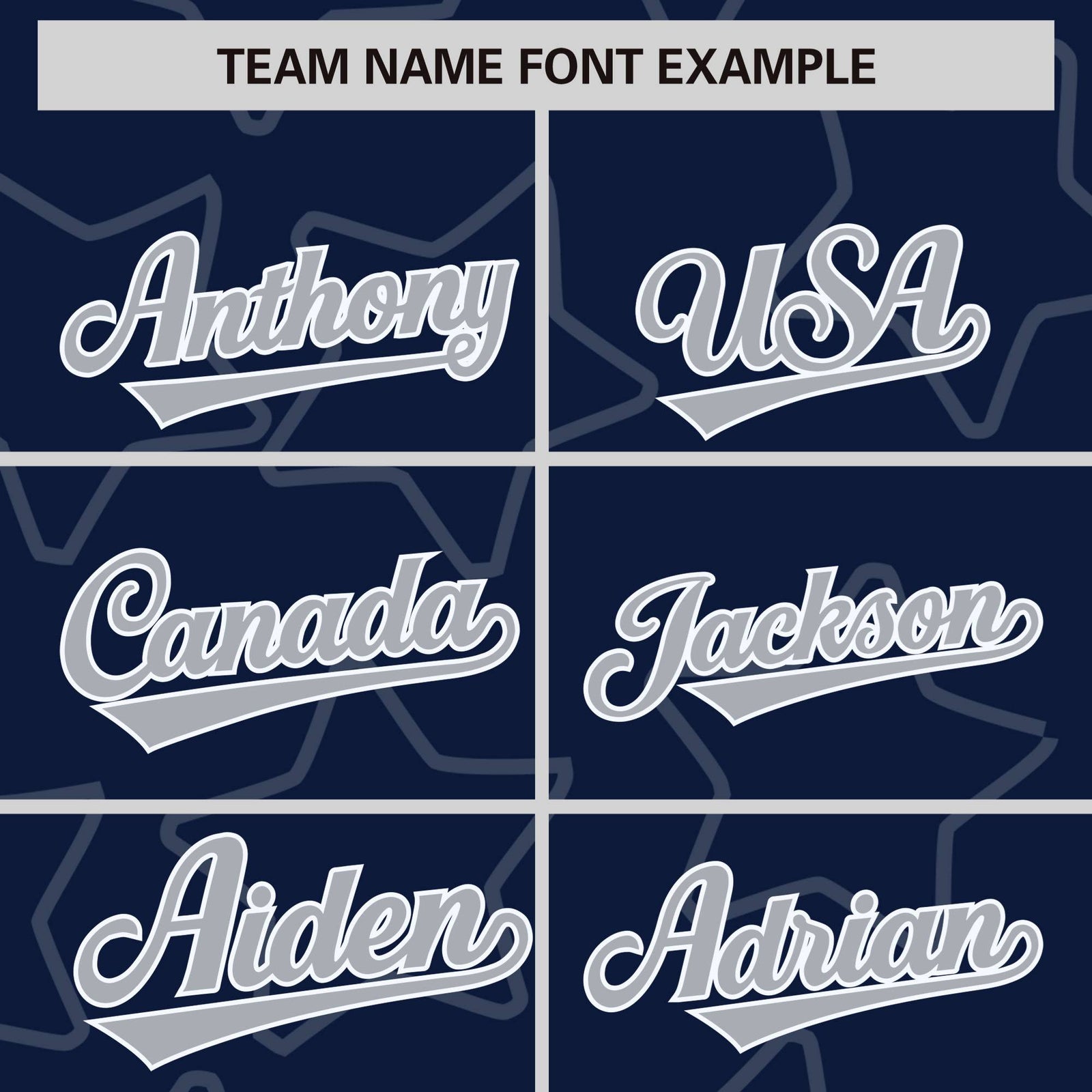 Custom Navy Gray-White Varsity Full-Snap Star Pattern Letterman Baseball Jacket