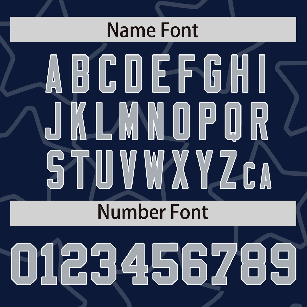 Custom Navy Gray-White Varsity Full-Snap Star Pattern Letterman Baseball Jacket