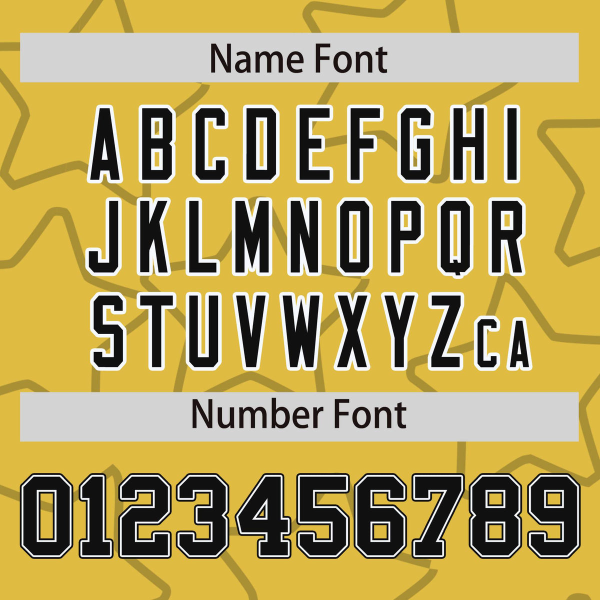 Custom Old Gold Black-White Varsity Full-Snap Star Pattern Letterman Baseball Jacket