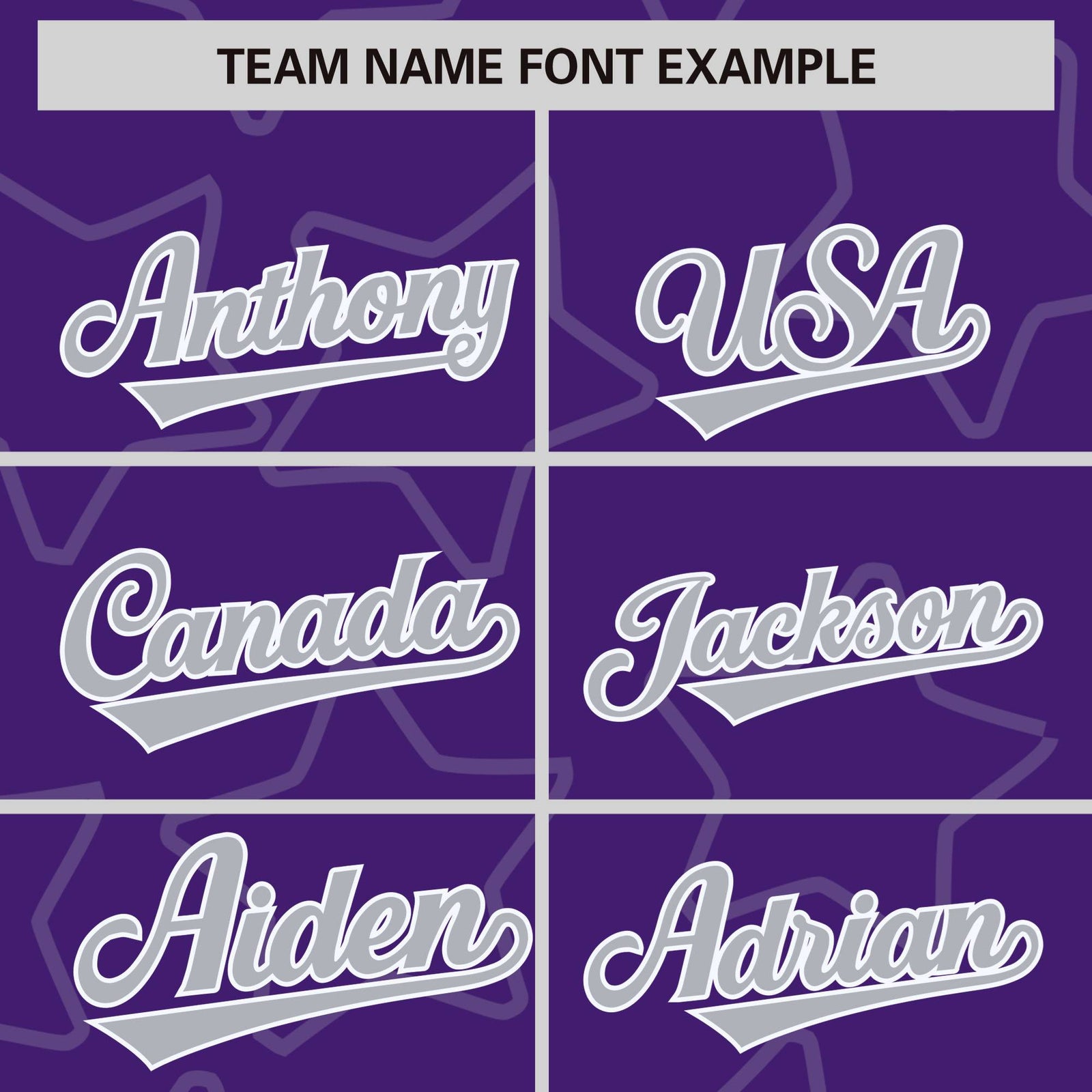 Custom Purple Gray-White Varsity Full-Snap Star Pattern Letterman Baseball Jacket