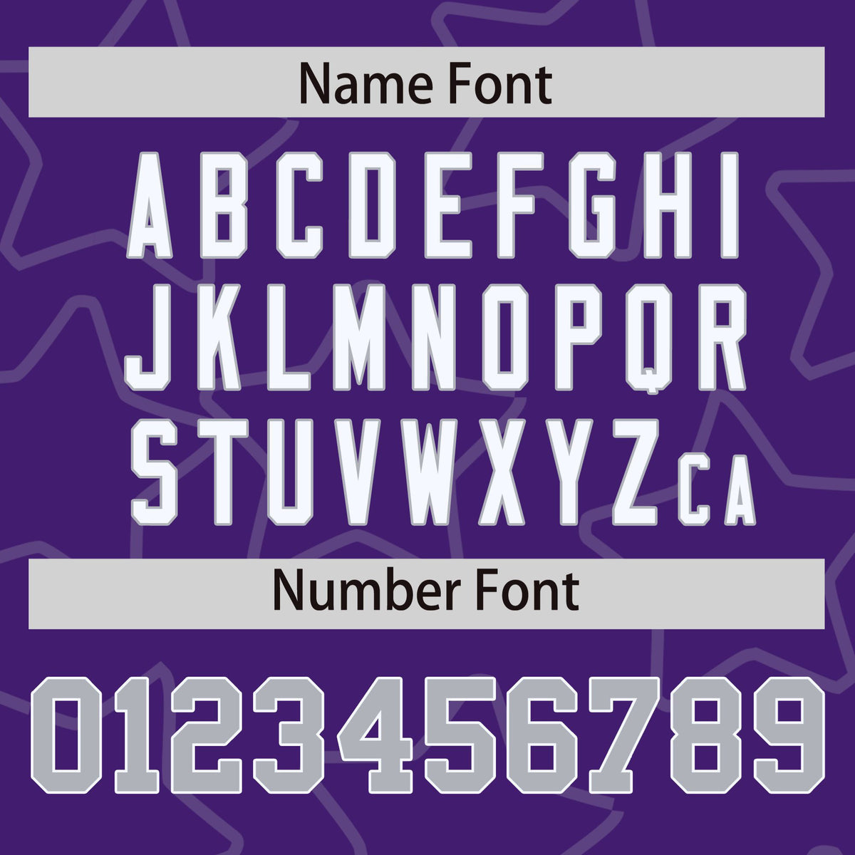 Custom Purple Gray-White Varsity Full-Snap Star Pattern Letterman Baseball Jacket