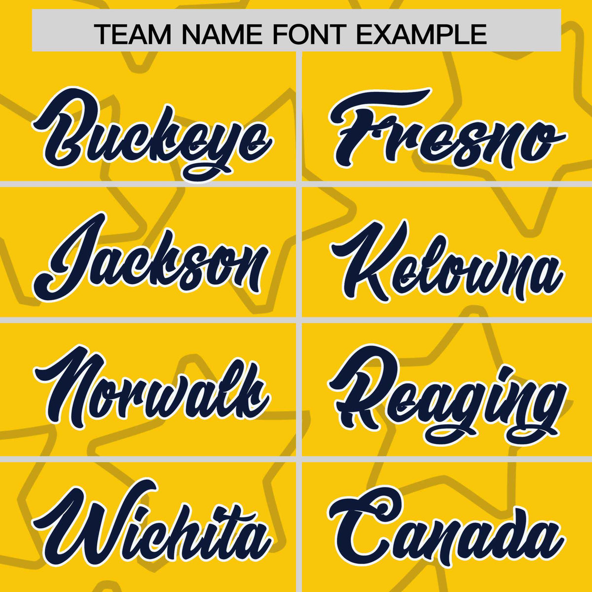 Custom Gold Navy-White Varsity Full-Snap Star Pattern Letterman Baseball Jacket