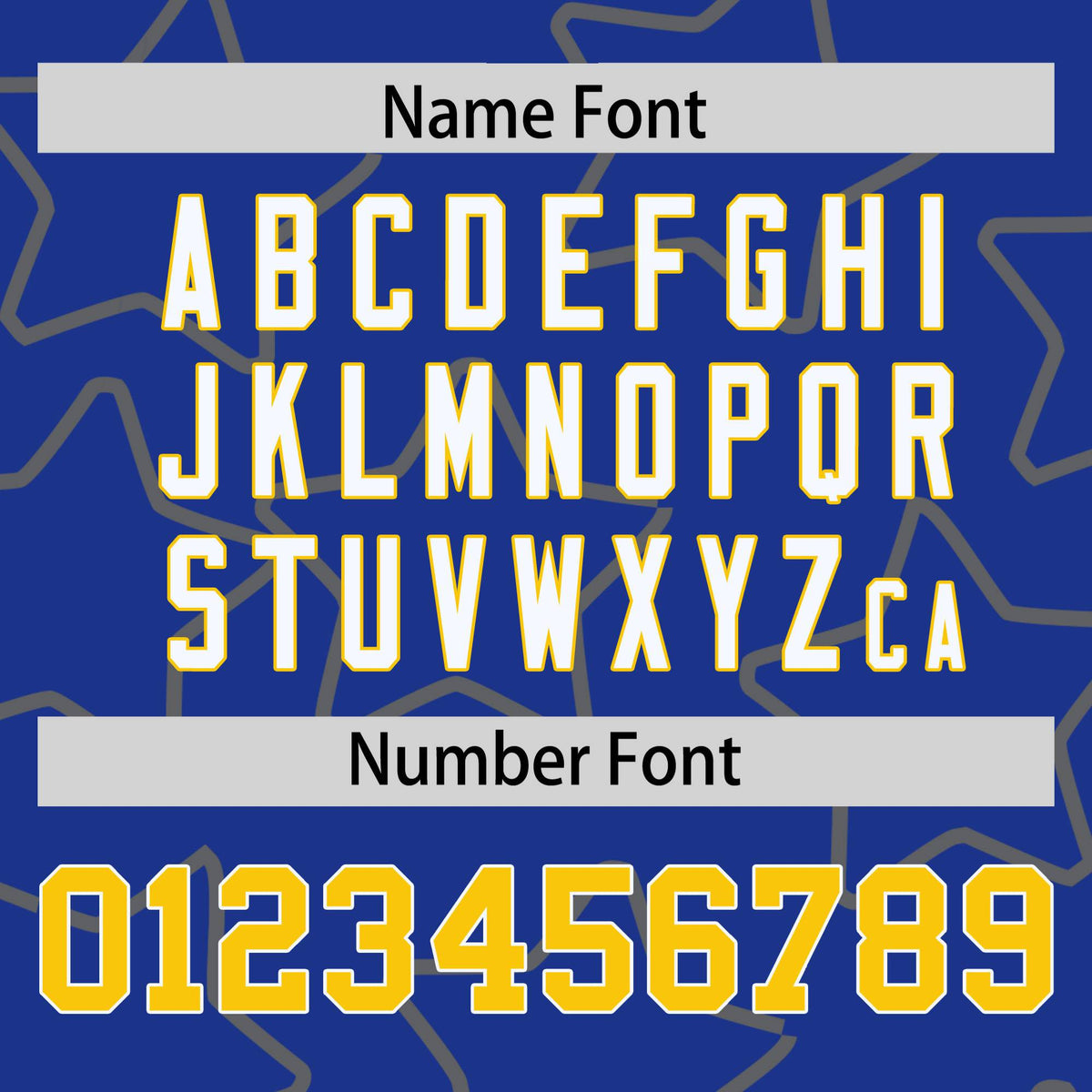 Custom Royal Blue Gold-White Varsity Full-Snap Star Pattern Letterman Baseball Jacket