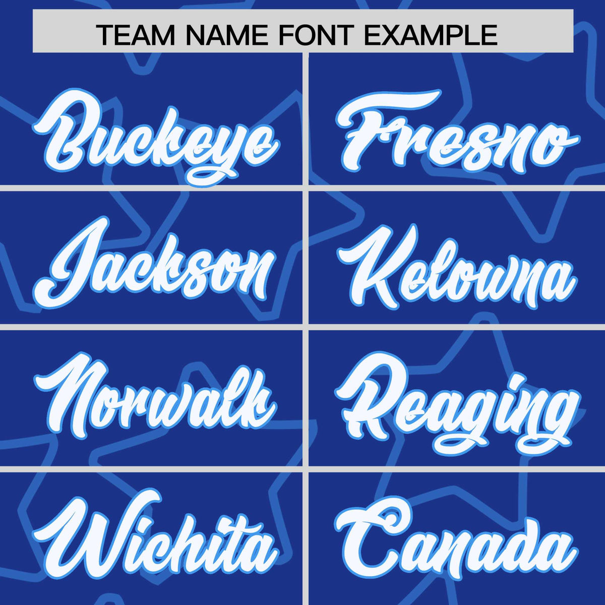 Custom Royal Blue White-Powder Blue Varsity Full-Snap Star Pattern Letterman Baseball Jacket