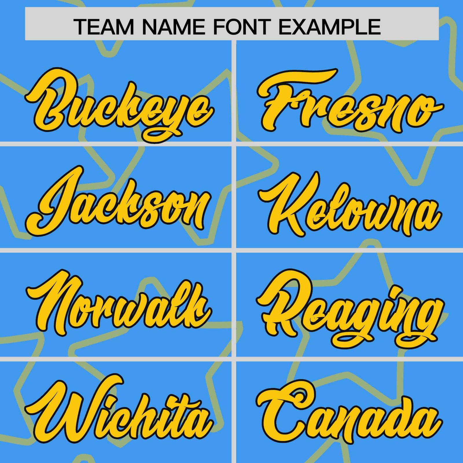 Custom Powder Blue Gold-Black Varsity Full-Snap Star Pattern Letterman Baseball Jacket