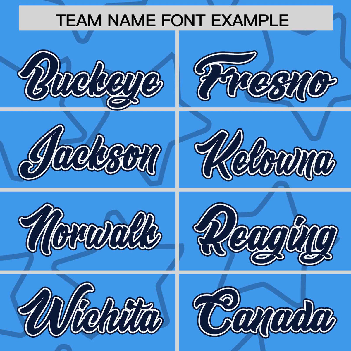 Custom Powder Blue Navy-White Varsity Full-Snap Star Pattern Letterman Baseball Jacket