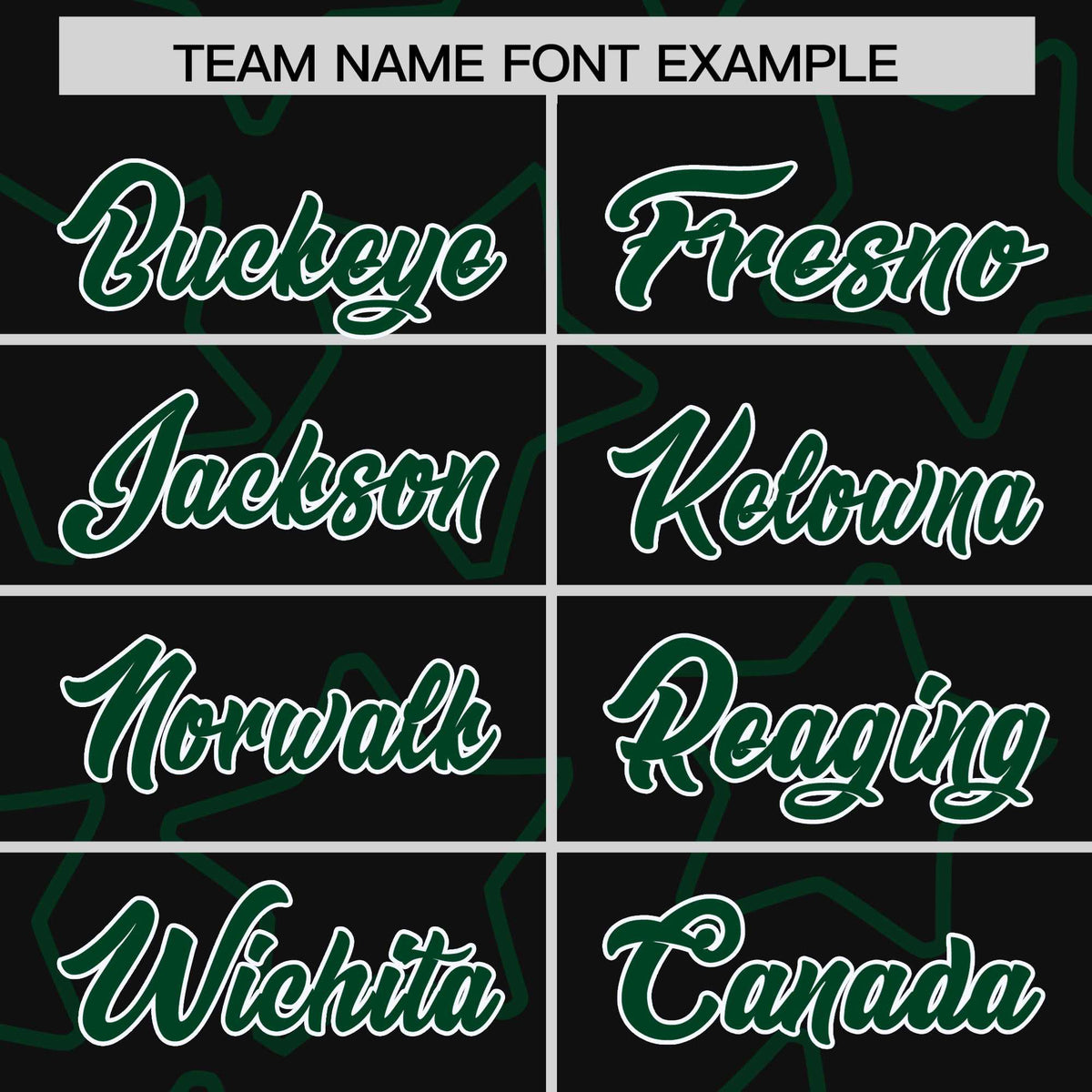 Custom Black Green-White Varsity Full-Snap Star Pattern Letterman Baseball Jacket