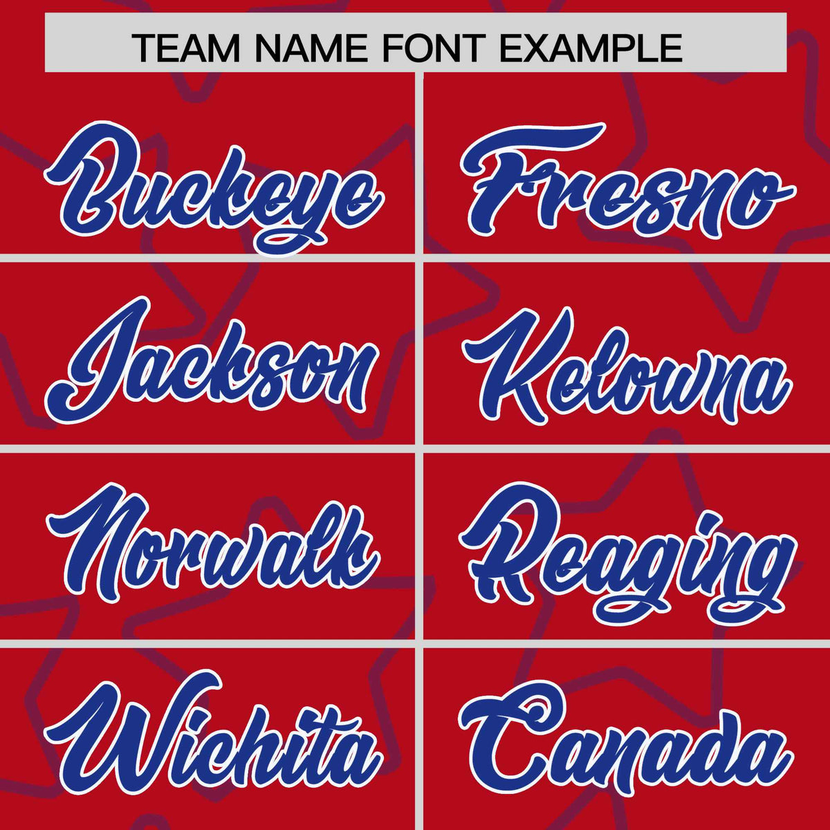 Custom Red Royal Blue-White Varsity Full-Snap Star Pattern Letterman Baseball Jacket