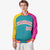 Custom Orange Gold-Powder Blue Raglan Sleeves Varsity Full-Snap Letterman Jacket