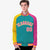 Custom Orange Gold-Powder Blue Raglan Sleeves Varsity Full-Snap Letterman Jacket