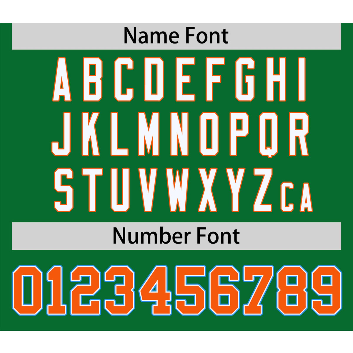 Custom Kelly Green Orange-Powder Blue Raglan Sleeves Varsity Full-Snap Letterman Jacket