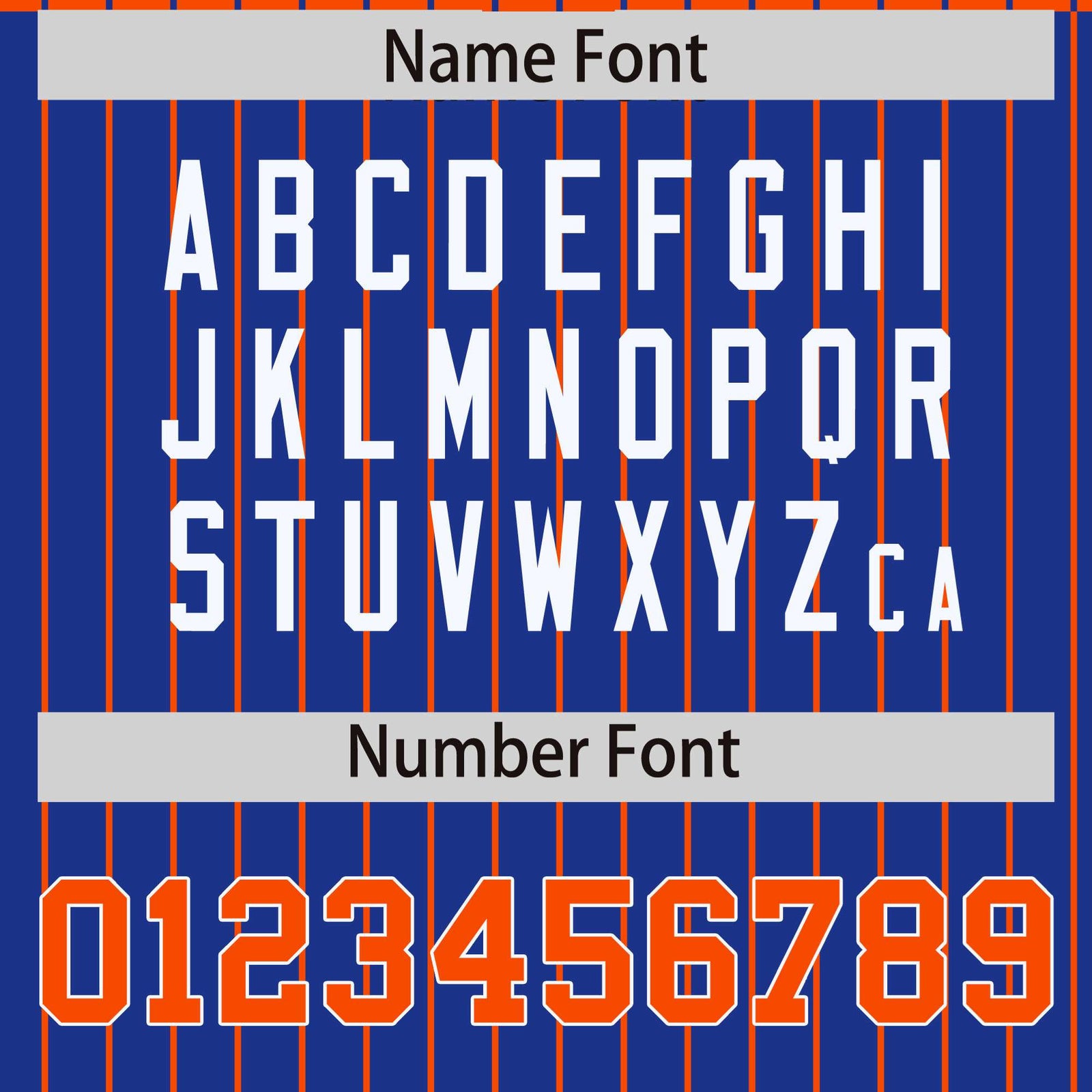 Custom Orange Royal Blue-Orange Personalized Stripe Fashion Letterman Bomber Varsity Jacket